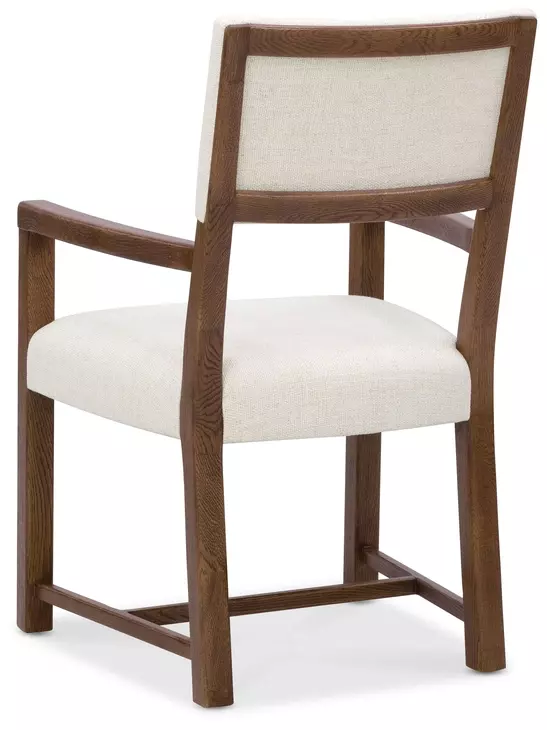 Driftwood White Upholstered Arm Chair