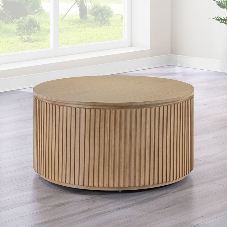 Colvin Brown Round Ocassional Table