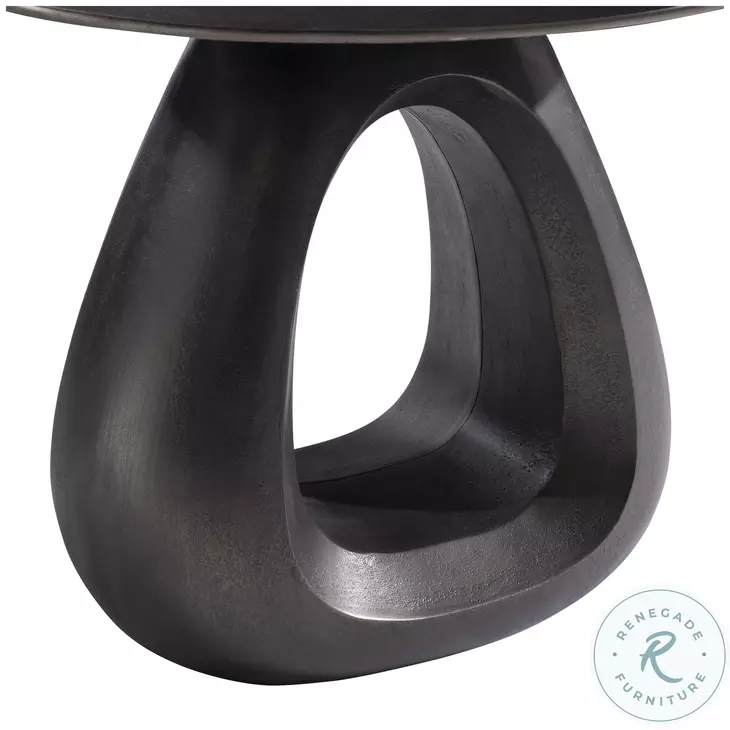 Ursa Black Nickel Side Table