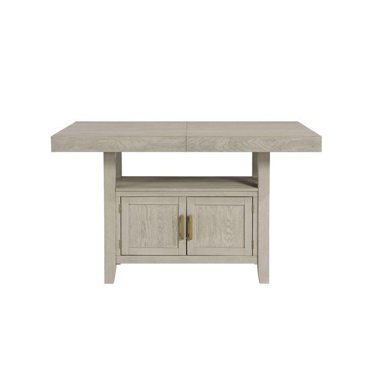 Garland Sand 80" Extendable Rectangular Counter Height Table with Storage