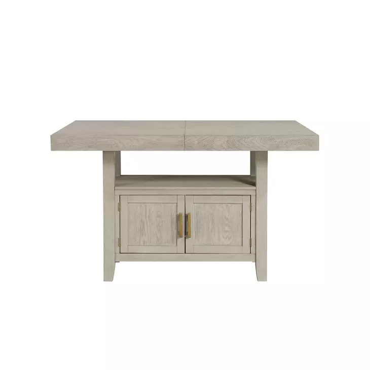 Garland Sand 80" Extendable Rectangular Counter Height Table with Storage