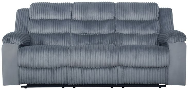 Willow Gray 86" Sofa with Dual Recliner