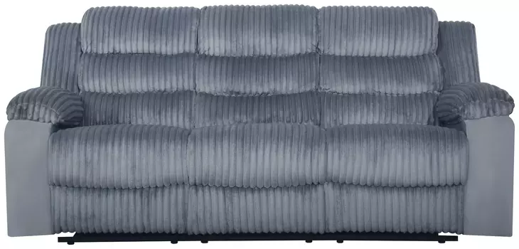 Willow Gray 86" Sofa with Dual Recliner