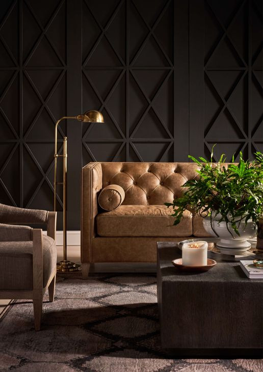 Wenston Sienna Aztec 90" Leather Sofa with Pillows