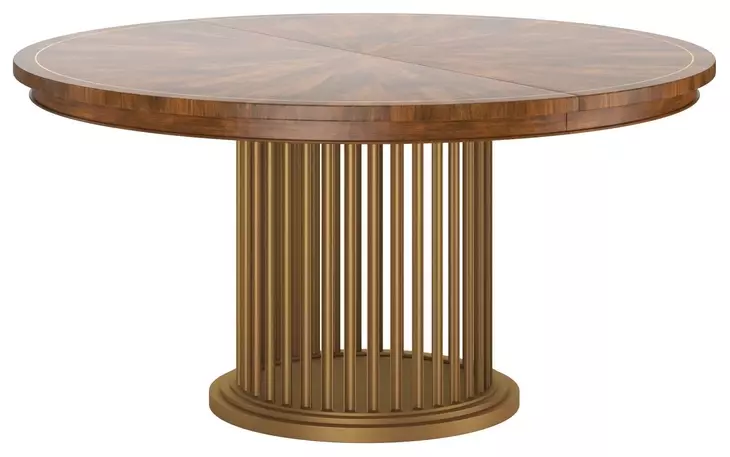 Boulevard Brown 84" Extendable Oval Dining Table