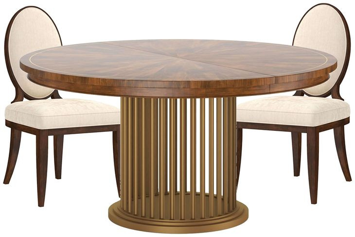 Boulevard Brown Extendable Oval Dining Room Set