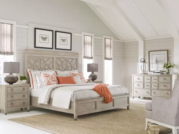Clearview Oyster 8 Drawer Fremont Dresser with Rectangular Mirror