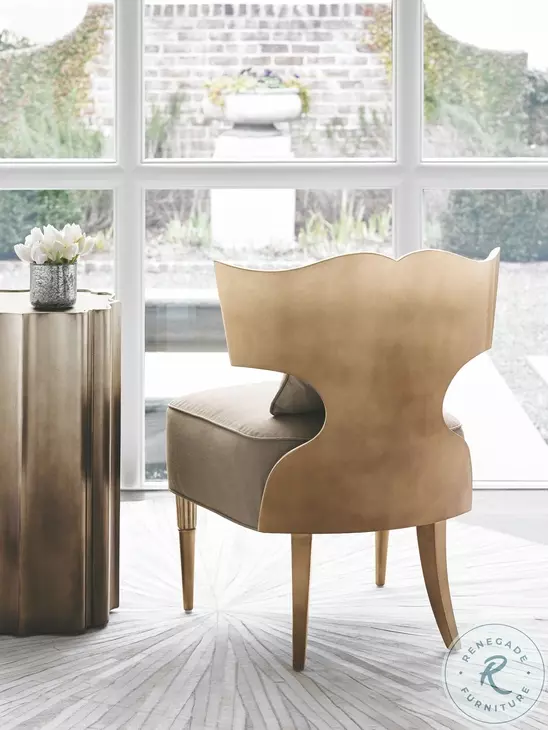 Gold Is Up Gold Leaf Ombre Martini Table