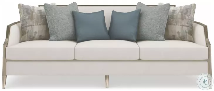 X Factor Herringbone Performance Fabric 91" Sofa