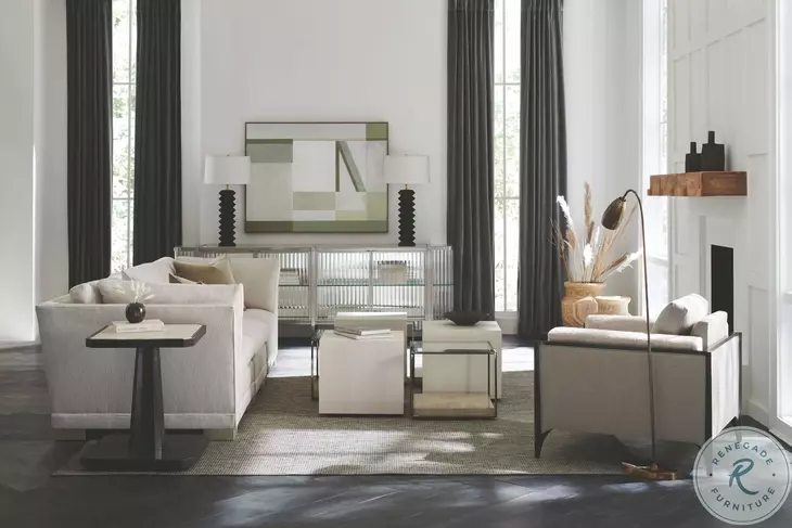 Open Air Moonstone And Deep Bronze Cocktail Table