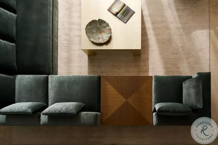 Bello Retro Walnut Square Cocktail Table