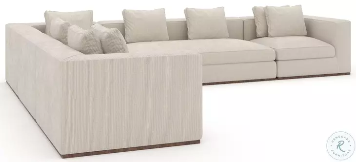 Bello Oatmeal 5 Piece Sectional