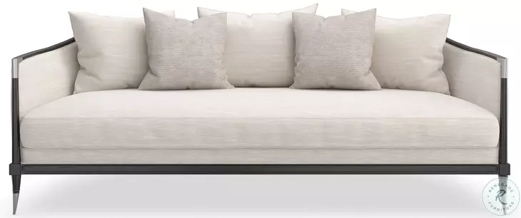 Splash Of Flash Ivory 86" Sofa