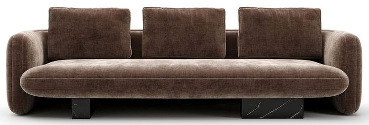 Overlap Dark Taupe 116" Sofa