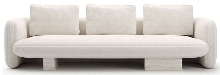 Overlap Ecru 116" Sofa