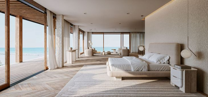 Overlap Ecru 116" Sofa