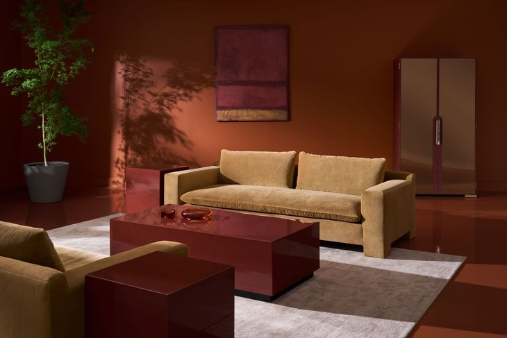 Devon Camel 98" Sofa