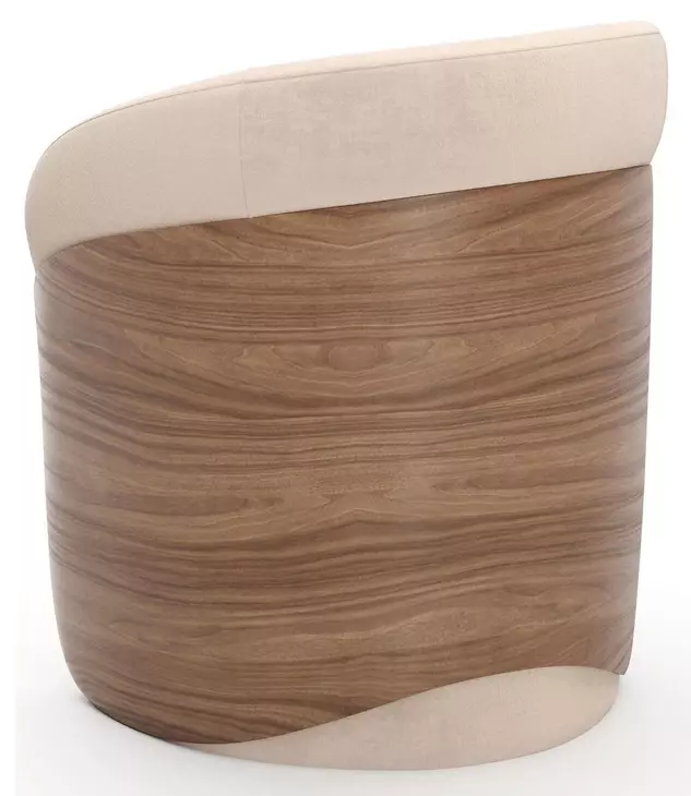 Fleur Ivory and Porcini Upholstered Dining Chair