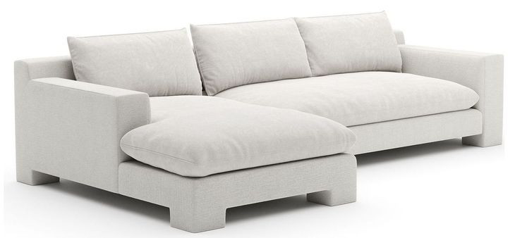 Devon Ivory 2 Piece Modular Sectional with LAF Chaise