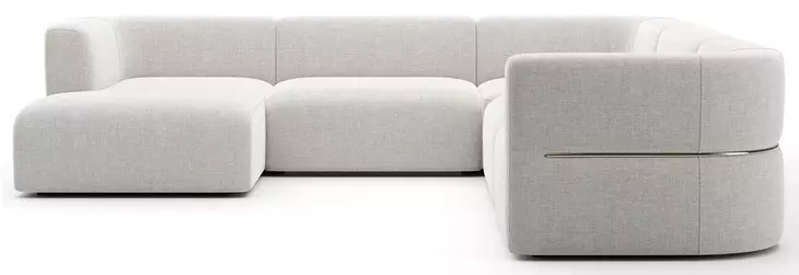 Rhythm Ivory 5 Piece Modular Sectional with LAF Chaise
