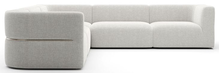 Rhythm Ivory 5 Piece Modular L Sectional