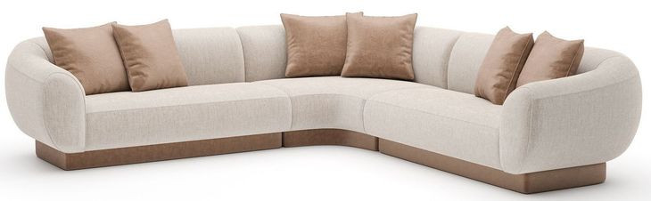 Seta Oatmeal 3 Piece Modular Sectional