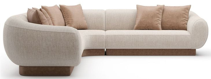Seta Oatmeal 3 Piece Modular Sectional