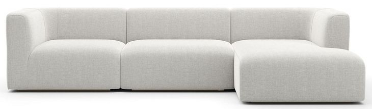 Rhythm Ivory 3 Piece Modular Sectional with RAF Chaise