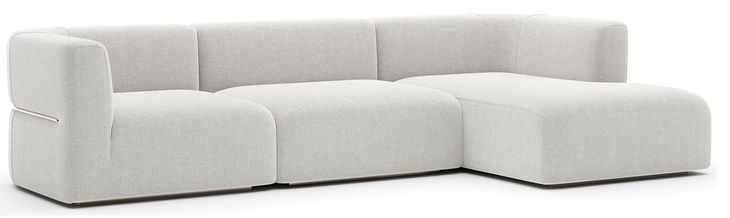 Rhythm Ivory 3 Piece Modular Sectional with RAF Chaise