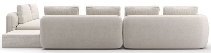 Overlap Ecru 4 Piece Modular Sectional