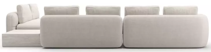 Overlap Ecru 4 Piece Modular Sectional