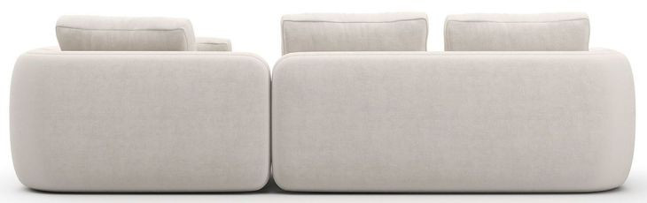 Overlap Ecru 2 Piece Modular Sectional with RAF Chaise