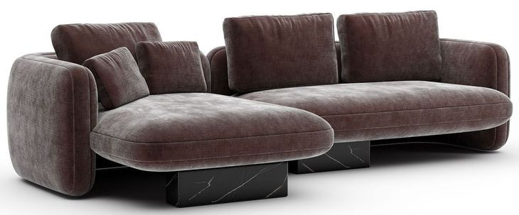 Overlap Dark Taupe Modular Sectional