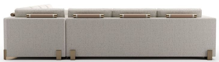 Counter Balance Birch 4 Piece Large Modular Sectional with Ottoman