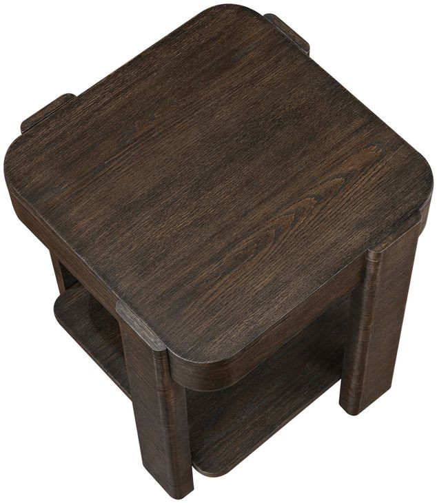 Salina Espresso Square Occassional Table Set