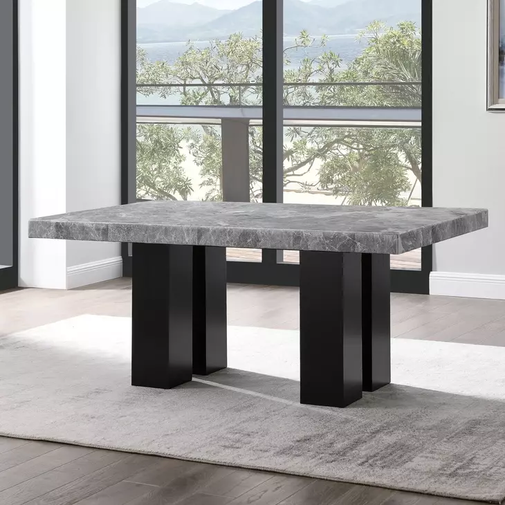 Camila Gray 70" Rectangular Dining Table
