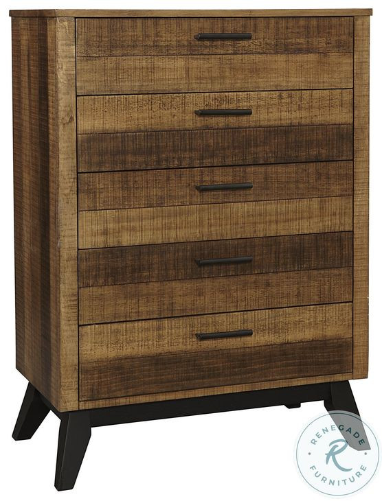 Urban Rustic Brushed Wheat Youth Storage Bedroom Set