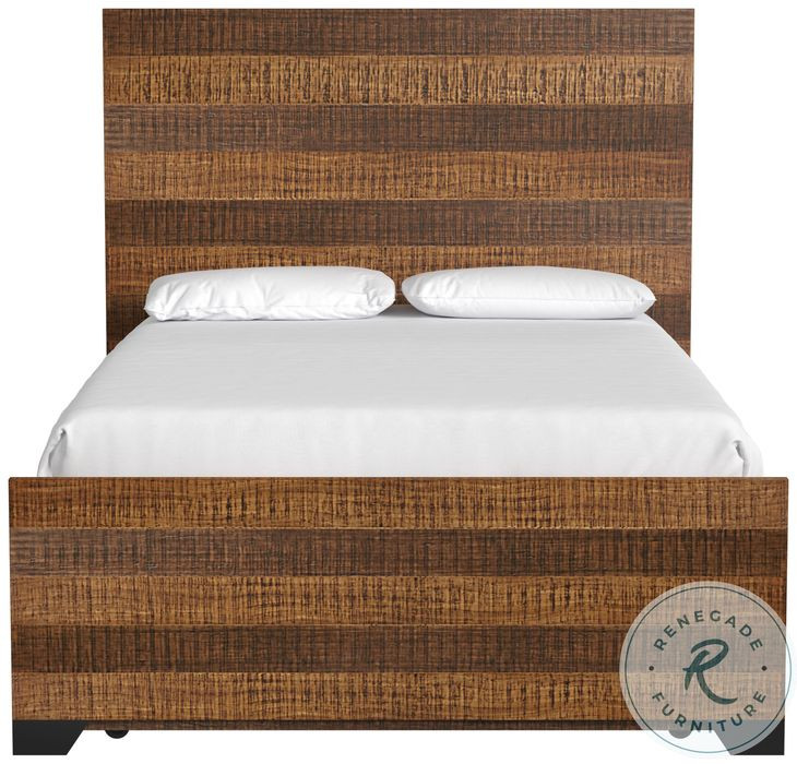 Urban Rustic Brushed Wheat Full Bed with Storage