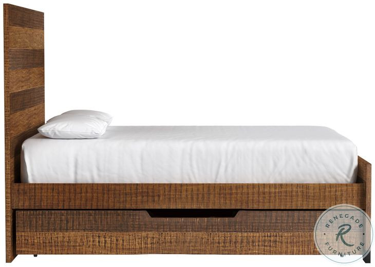 Urban Rustic Brushed Wheat Full Bed with Storage