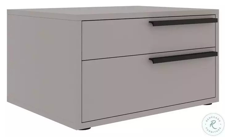 Carter Taupe 2 Drawer Right Nightstand