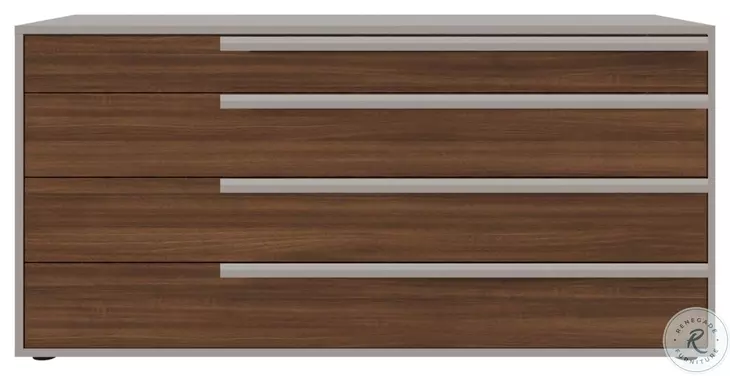 Carter Walnut And Taupe Dresser