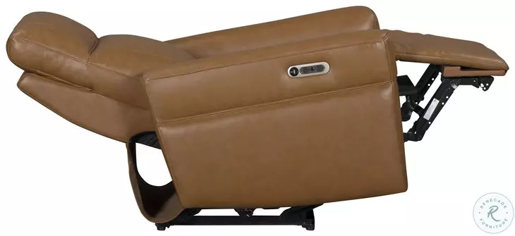 Branford Steamboat Ecru Leather Zero Gravity Power Recliner