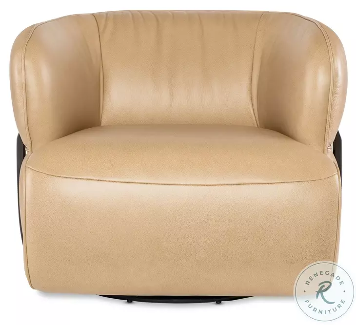 Millcott Texas Stone Leather Swivel Chair