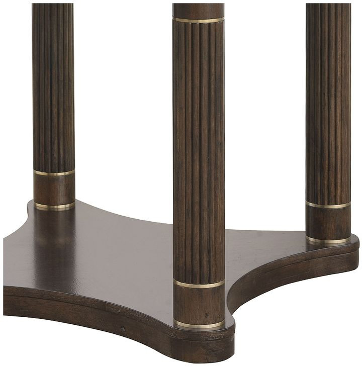 Oakridge Medley Piano Brown 38" Round Dining Table