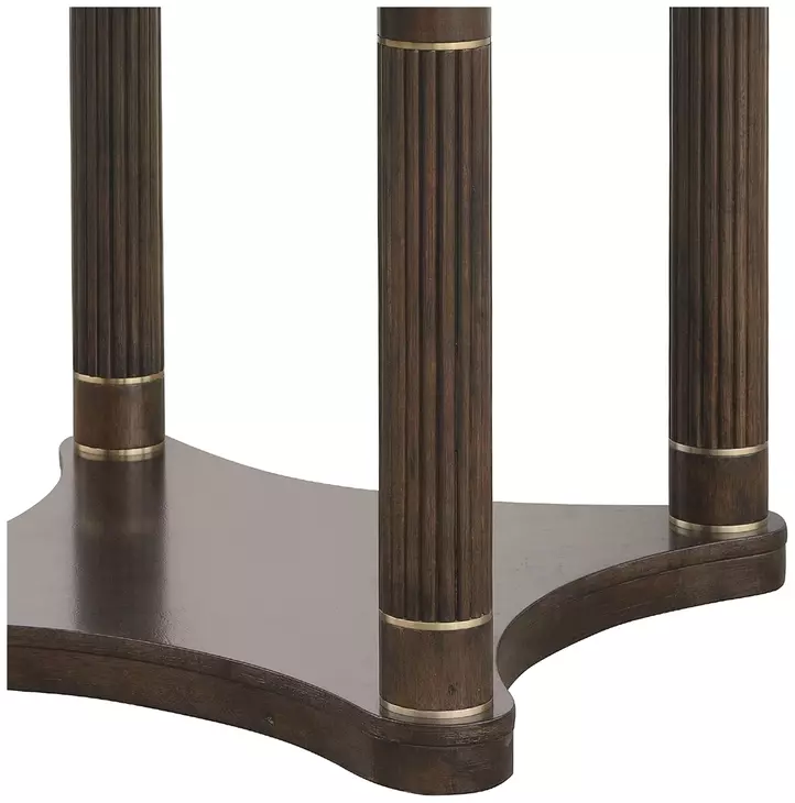 Oakridge Medley Piano Brown 38" Round Dining Table