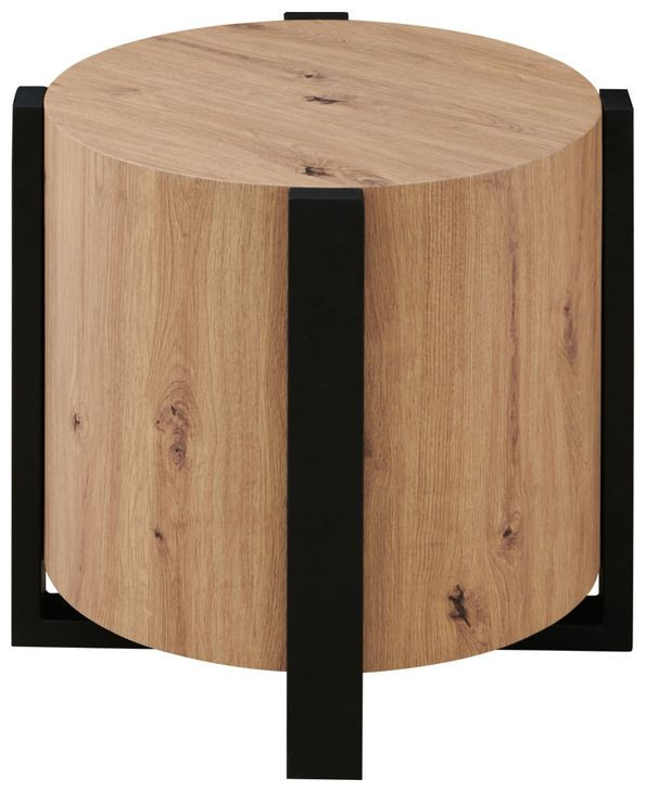 Darcie Brown Round Ocassional Table