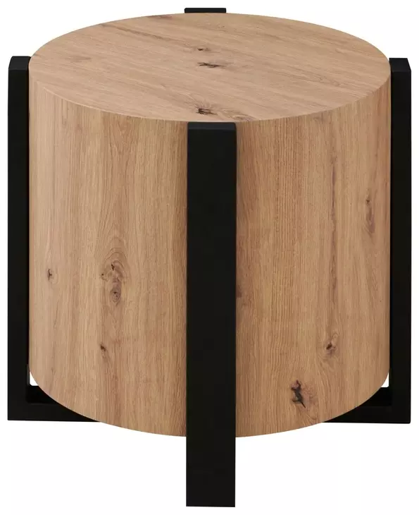 Darcie Brown Round Ocassional Table