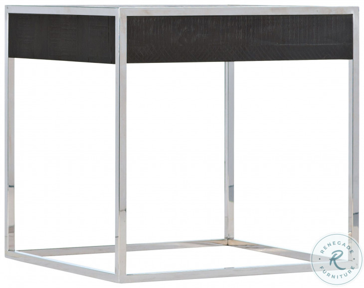 Logan Square Grey Mist And Cinder Side Table