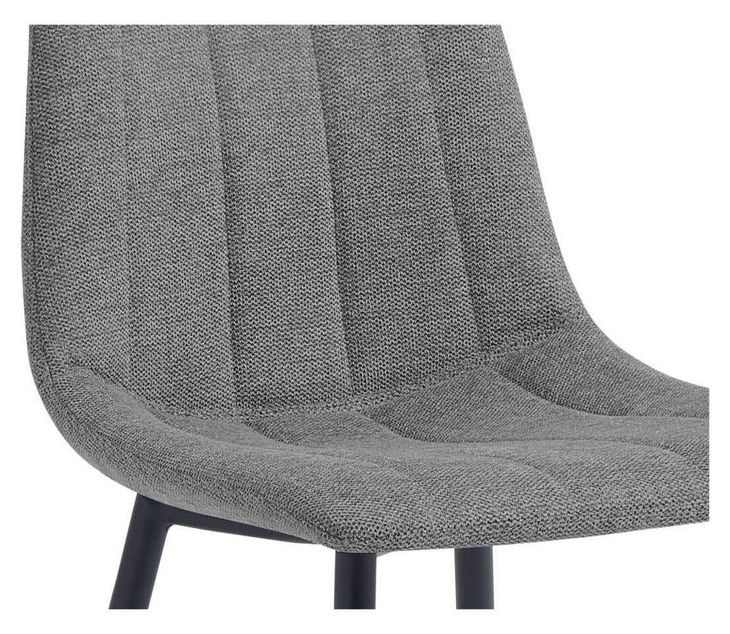 Alibi Dark Gray Performance Fabric Upholstered Bar Stool Set of 2