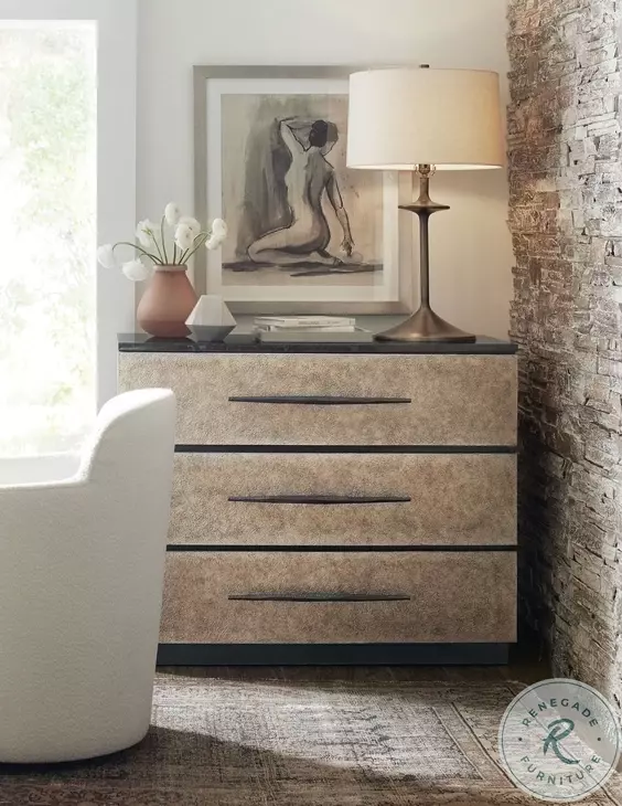 Layered Black And Light Brown Chest